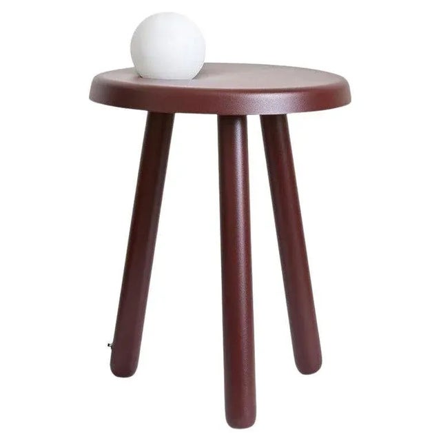 Alby Light Grey Albi Small Table with Lamp by Mason Editions For Sale - Image 11 of 11