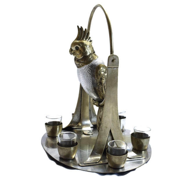 Antique Kakadu Liqueur Set, Austria, 1910s, Set of 7 For Sale - Image 15 of 15