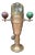 Mid 20th Century A. Lietz Company Binnacle & Gimbaled Compass in Bronze San Francisco For Sale