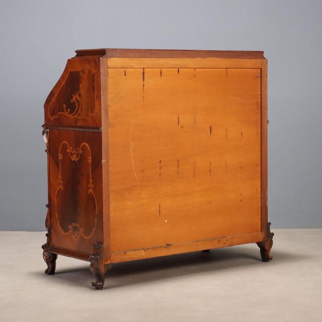 Roman Style Desk with Maple Inlays For Sale - Image 13 of 14