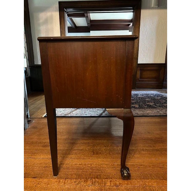 1930's Johnson Handley Johnson Mahogany Chippendale Style Sideboard Buffet, Grand Rapids Certified For Sale - Image 11 of 13