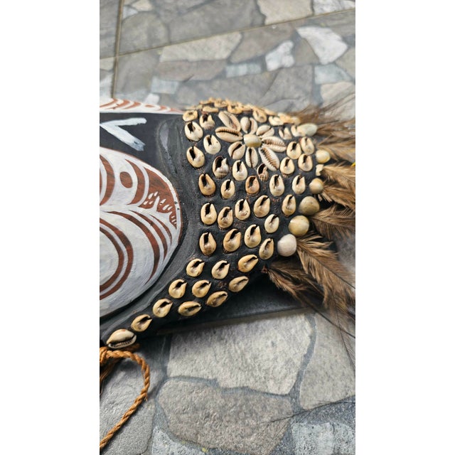 1990s Wooden Mask Sculpture, Papua New Guinea, 1990s For Sale - Image 5 of 11