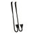 Pair of Sleek, Modernist Wrought Iron Candle Sconces For Sale