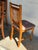 Solid Pine High-Back Upholstered Dining Chairs Set of 6 Vintage 1980s For Sale - Image 9 of 10