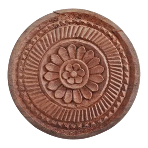 Vintage Mid 20th Century Chapati Wood Stamp