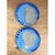 Vintage Blue Abstract Pottery Plates - A Pair For Sale - Image 9 of 12