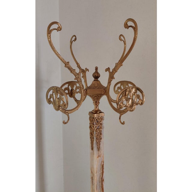 1980s Onyx and Gilded Coat Hanger, 1980s For Sale - Image 5 of 9
