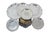 American Vintage Round Scalloped Silverplate Serving Platters Bar Vanity Trays 10" to 16" - 7pcs For Sale - Image 3 of 17