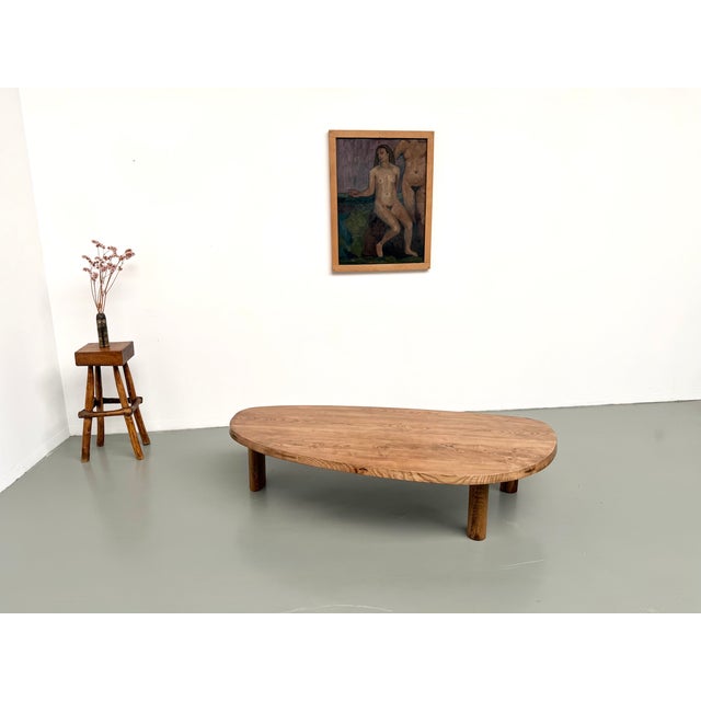 Wood Freeform Coffee Table in Oak, 1950s For Sale - Image 7 of 18