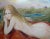 1970s Vintage "Nude Blonde Laying on a Outdoor Field" Painting by Sheldon C Schoenberg For Sale - Image 4 of 11
