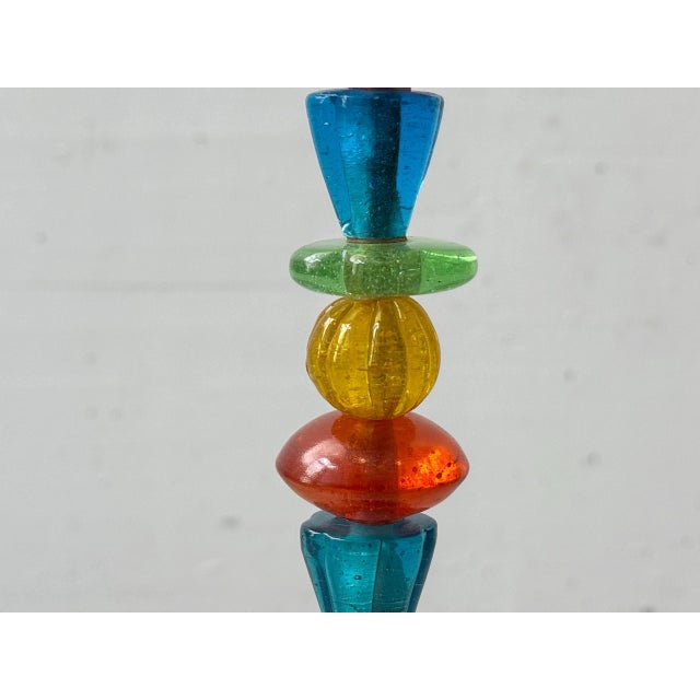 Modern Candlestick in Glass and Aluminum from Räder Design, 1990s For Sale - Image 3 of 8