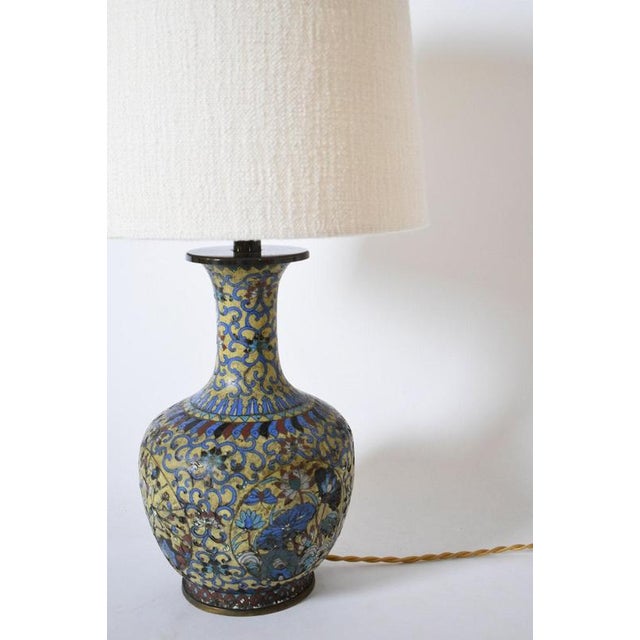 Yellow Background Cloisonnés, Set of 2 For Sale - Image 4 of 6