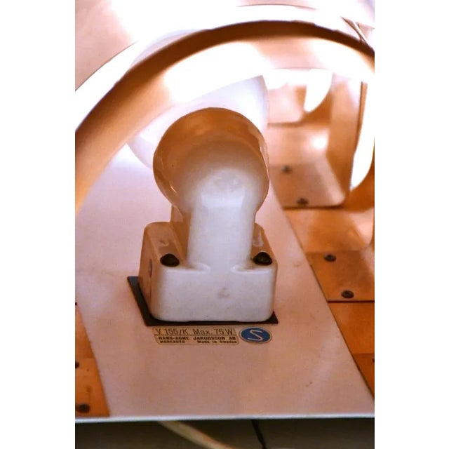 Metal Swedish Model V155 Sconces in Copper by Hans-Agne Jakobsson for Hans-Agne Jakobsson AB, 1950s, Set of 2 For Sale - Image 7 of 10