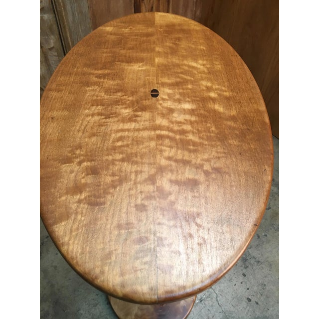 1980s Mid-Century Modern Mitch Goldstein Studio Crafted Side Table For Sale - Image 4 of 12