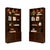 Mid-Century Modern 1960s Architectural Brazilian Modern Style Bookcases in Aged Reclaimed Rosewood, Pair For Sale - Image 3 of 17
