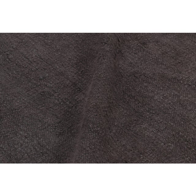 Vintage Anatolian Turkish Solid Rug in Brown Tones - Rug & Kilim For Sale In New York - Image 6 of 9