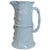 19th Century Victorian Banana Leaf Blue Majolica Pitcher For Sale In Austin - Image 6 of 6