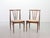 Brown Scandinavian Wood Spindle Back Dining Chairs with Caramel Leatherette Upholstery, 1970s, Set of 4 For Sale - Image 8 of 16
