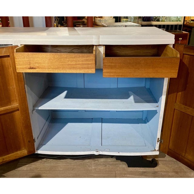 Black & White Painted Sideboard, 1940s For Sale - Image 10 of 18