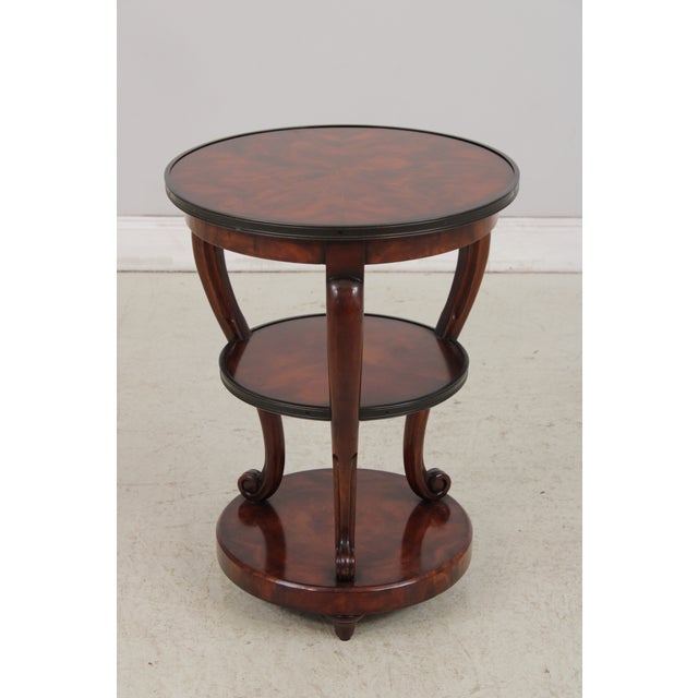 Age: Approx: 20 Years Old Details: Light Factory Distressing Mahogany High Quality Construction Bronze Trim Top...