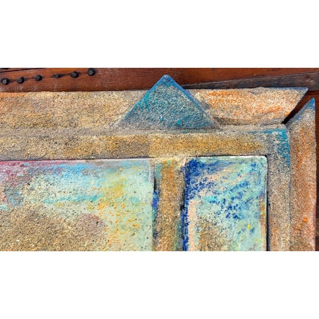 Late 20th Century Original Listed Artist Helene Steene Mixed Media Painting - Artwork, Signed, Dated For Sale - Image 5 of 10