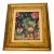 1970s Abstract Modern Floral Painting Artist Signed in Antique Frame For Sale
