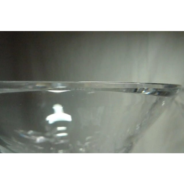 Varga 12" H Crystal 'Springtime' Footed Vases' - a Pair For Sale - Image 10 of 11