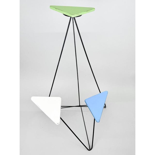 Vintage Flower or decoration stand, made of metal. Very popular and seeked after in the 1960's to 1970's.