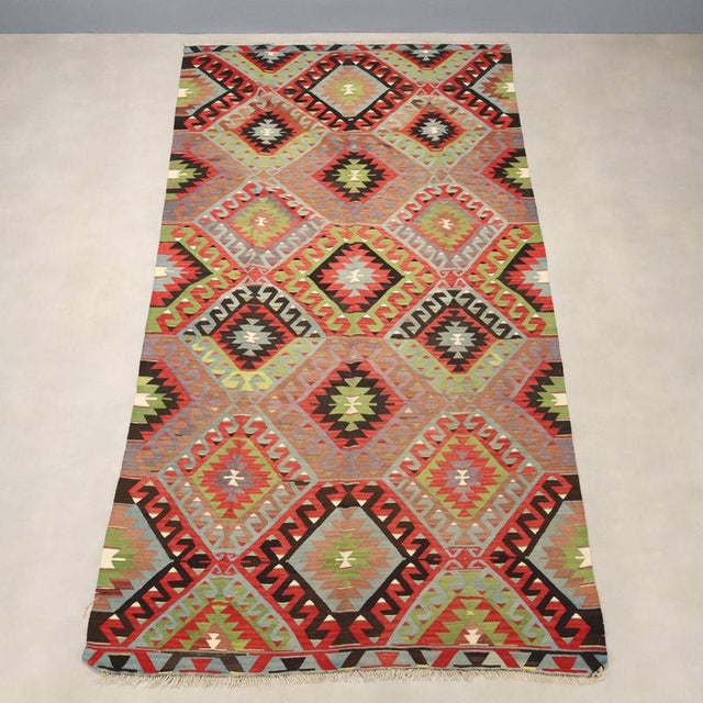 Middle Eastern Kilim Rug For Sale - Image 3 of 9
