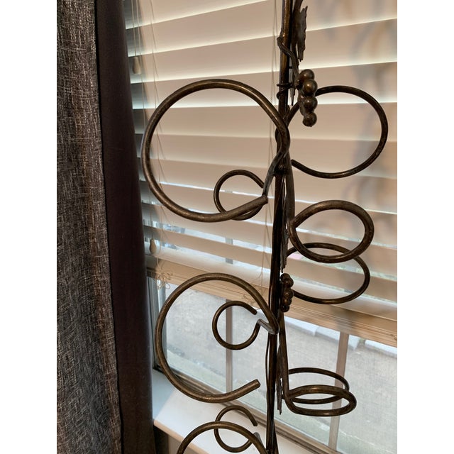 A Striking Architectural Vine Design, Evoking the Feeling of Climbing Through Sunlit Grape Fields – 92" Custom Wrought Iron For Sale - Image 15 of 18