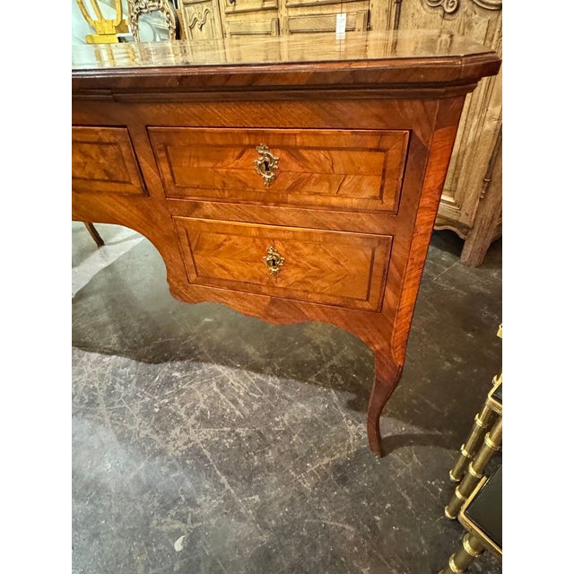 19th C. Italian Walnut Bureau Plat For Sale In Dallas - Image 6 of 10