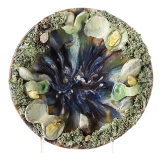 Earthenware Seafood Dish from Caldas Bordalo Pinheiro For Sale