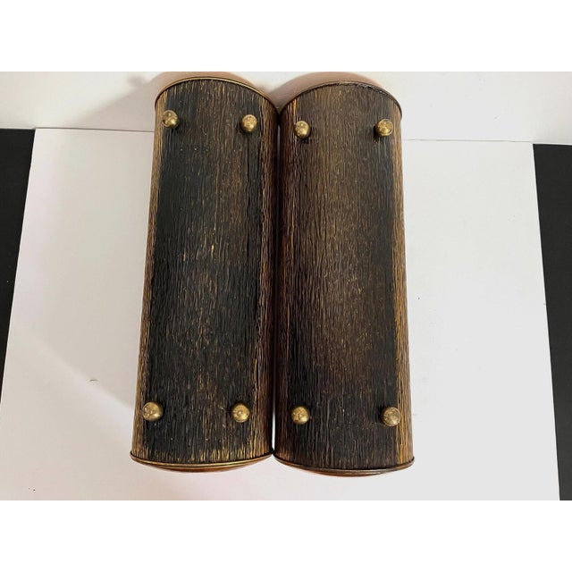 Midcentury Faux Bois Planter Logs - A Pair For Sale - Image 16 of 16