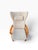 Farstrup Danish Modern High Wingback Recliner Attributed to Farstrup | Cream Bouclé With Headrest Pillow | Teak Frame For Sale - Image 4 of 15