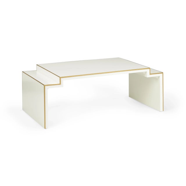 Contemporary Chatsworth Table in Cream For Sale - Image 3 of 3