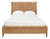 Matthew Izzo Home Dolly Queen Winged Rattan Headboard and Platform Bed For Sale