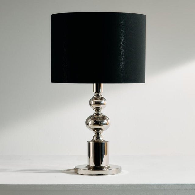 Modern Chrome Table Lamp, Set of 2 For Sale - Image 3 of 15