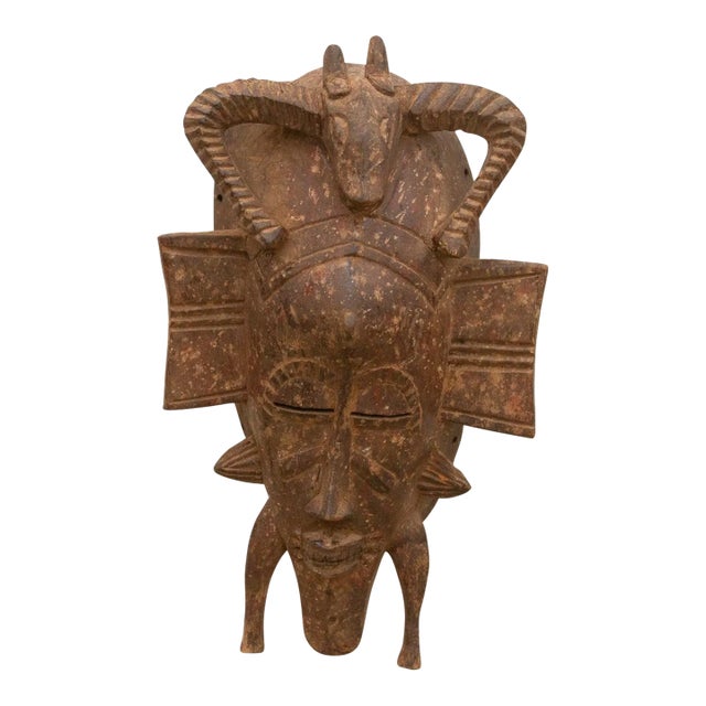 Vintage African Bwa Antelope Mask For Sale