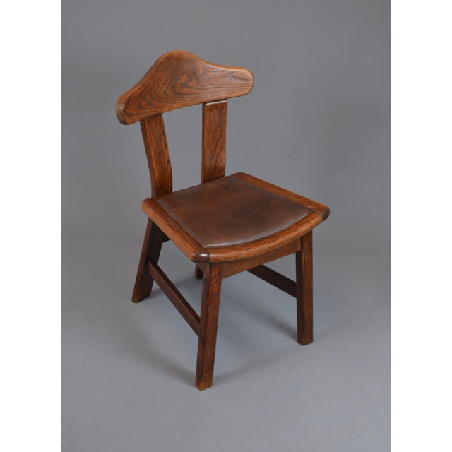 Brutalist Vintage Brutalist Oak Dining Chairs, 1960s, Set of 4 For Sale - Image 3 of 18