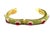 Bochic “Capri” Vintage Emerald, Ruby & Diamond Bangle Set In 18K Gold & Silver For Sale - Image 9 of 14