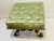 1940s 1940s Gorgeous Antique Louis XVI Style Ottoman Silk Tufted Scrolled Feet For Sale - Image 5 of 12