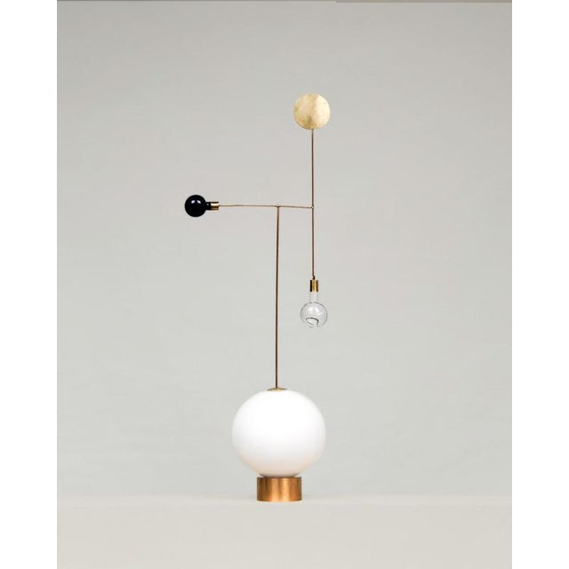 Stabile No. 100 Hand-Blown Glass and Brass Light by Milla Vaahtera For Sale - Image 6 of 7