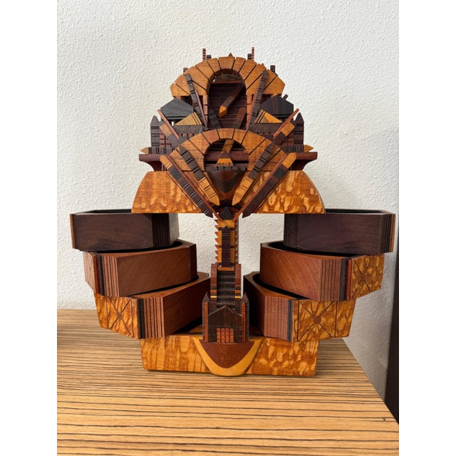 Late 20th Century Exquisite Po Shun Leong Exotic Wood Jewelry Box For Sale - Image 11 of 12