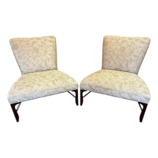 Late 20th Century Baker Barbara Barry Lounge Chairs - A Pair For Sale