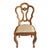 Teak Inlay Anglo Indian Dining Chair For Sale