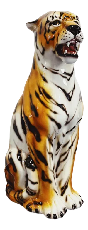 Tiger Statue in Ceramic