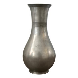 Pewter Vase from Guldaktiebolaget, 1920s For Sale