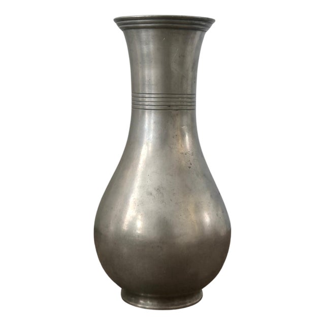 Pewter Vase from Guldaktiebolaget, 1920s For Sale