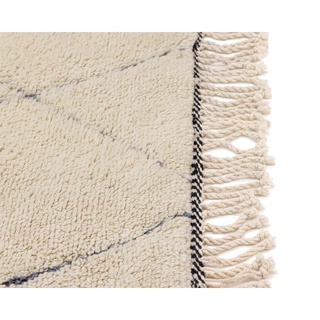 Diamond Trellis Hand-Knotted Wool Rug | 10'7" X 6'5" | One of a Kind For Sale - Image 4 of 9