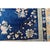 1920s Navy Classic Pomegranate Medallion Antique Chinese Art Deco 8' 9"x 11' 6" For Sale - Image 9 of 9